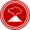 Vulkan icon symbol