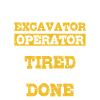 Operatore escavatore Non mi fermo quando sono stanco