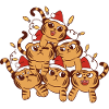 Tiger Cat Christmas Tree Christmas