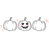Halloween PNG PINK PUMPKINS