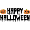 happy Halloween. joyeux halloween.
