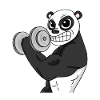 Panda Fitness Motivation Gift