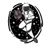 Astronaut Plays basketball in space