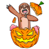 Citrouille paresseuse Halloween