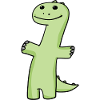 Vert dinosaure