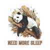 Funny Sleeping Panda Pajamas