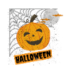 Halloween mit Spinnennetz