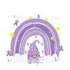 Gnome One Fights Alone Cancer Awareness
