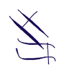 Blue line on white T-shirt
