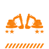 Baustelle Bagger Baggerfahrer