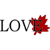 Love Maple Leaf of Canada