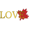 Love Maple Leaf of Canada