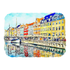 Copenhague Danemark Aquarelle Sketch Illustration