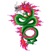 Dragon Green Pink