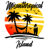 Misanthropical Island Funny Sarcasm Palms