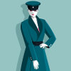 Femme en uniforme
