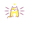 Katze im Herzen des Mädchens