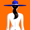 Frau mit Sombrero