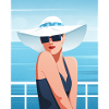 Frau am Strand