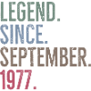 Legend Since September 1977