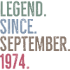 Legend Since September 1974