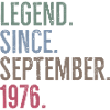Legend Since September 1976