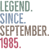 Legend Since September 1985