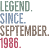 Legend Since September 1986