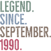 Legend Since September 1990