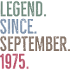 Legend Since September 1975