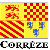 drapeau blason emblème de la Corrèze