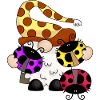 Ladybug Garden Gnome