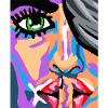 Pixel Face Art