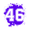46 Zahl Klecks