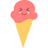 Eis Eiscreme Erdbeereis