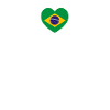 Brazil Heartbeat Brazilian Flag