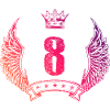 8 Number crown