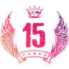 15 Number crown
