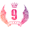 9 Number crown