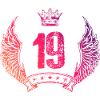 19 Number crown