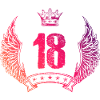 18 Number crown
