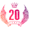 Couronne de 20 chiffres