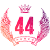 44 Number crown
