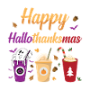Happy Hallothanksmas Halloween Thanksgiving
