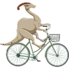 Paleontology Teacher and Parasaurolophus Motif