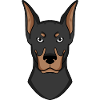 Doberman Head Dog Dog Owner Gift