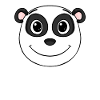 Panda Head Bear Cute