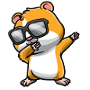 Dabbing Hamster With Sunglasses