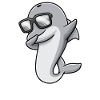 Dabbing Dolphin With Sunglasses