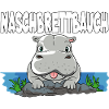 Naschbrettbauch Nilpferd Hippo